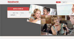 Desktop Screenshot of matchover50.com